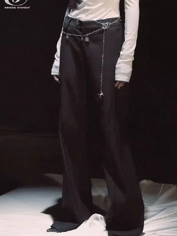 Weekend Shopping Made Better Line deconstruction tailoring draping original minimalist suit pants【s0000006444】