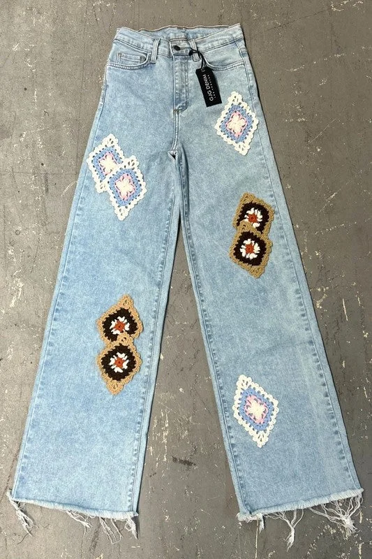 Online Exclusive Stone Wash Wide Leg Jean