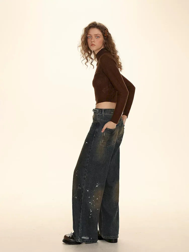 Weekend Deals That Sparkle Splash Ink Flip Dot Casual Long Pants【s0000006006】
