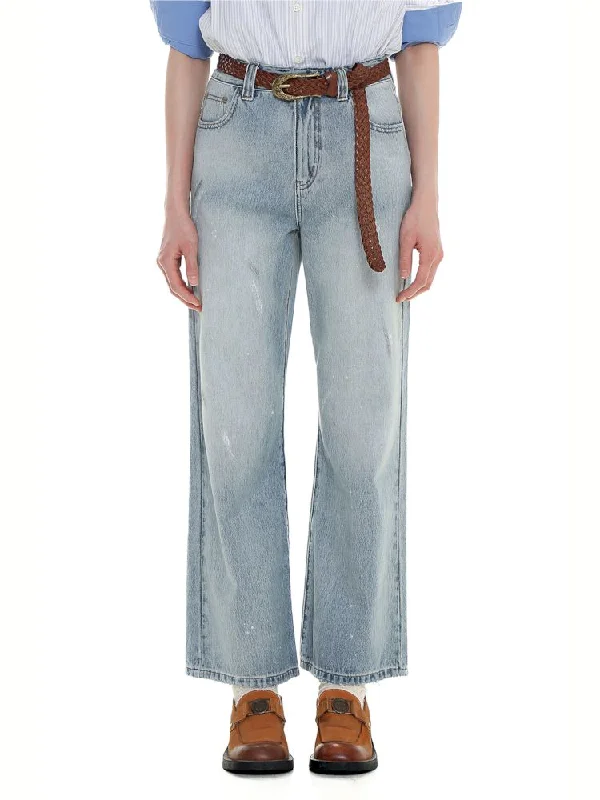 Weekend Offers You Can't Ignore SPRAY HORSEBIT High Waisted Nine-Minute Pants [S0000008627]