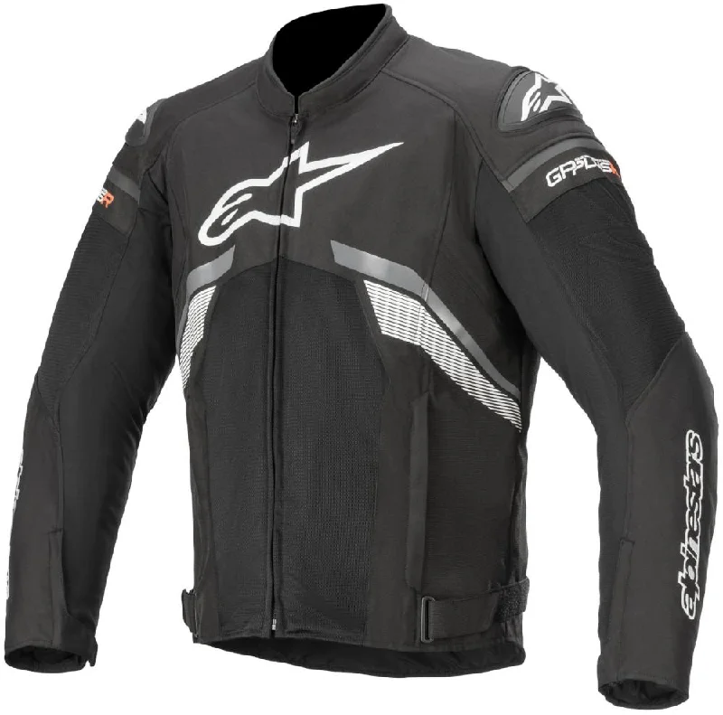Savings Event Alpinestars Men’s T-GP Plus R v3 Airflow Black, Grey and White Textile Jacket