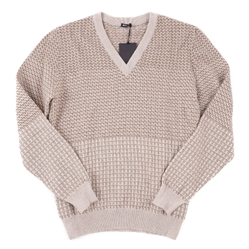 Get It Before It’s Gone Kiton Patterned Knit Cashmere Sweater
