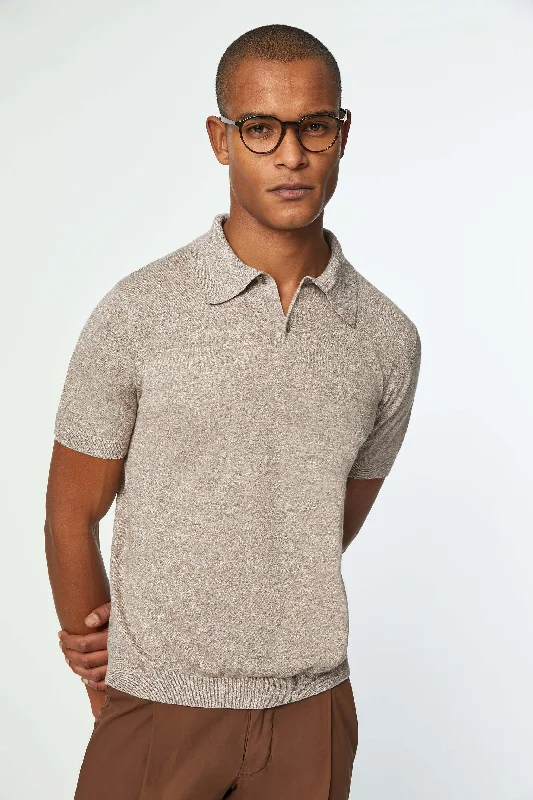 Year-End Sale Melange Knit Polo