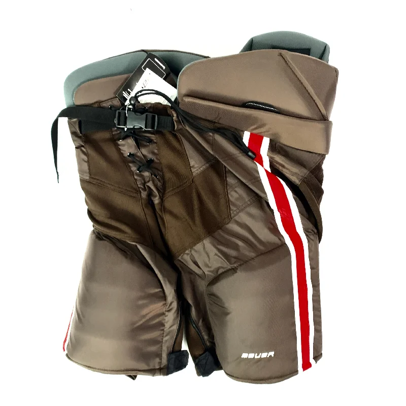 Daily Deals Bauer Nexus - NCAA Pro Stock Hockey Pant (Brown/Red)