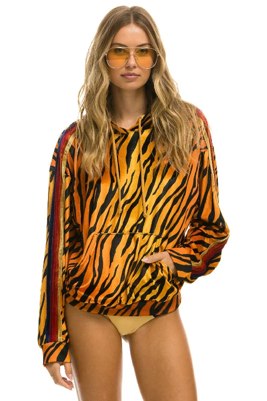 Buy Now CLASSIC VELVET RELAXED PULLOVER HOODIE - TIGER