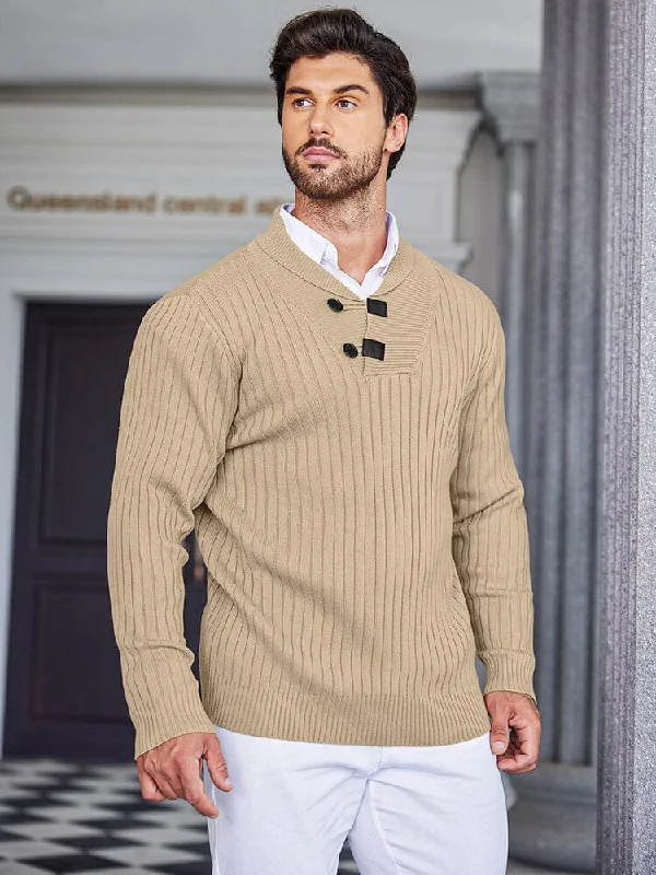 Fantastic Offers Stylish Shawl Collar Pullover Sweater (US Only)