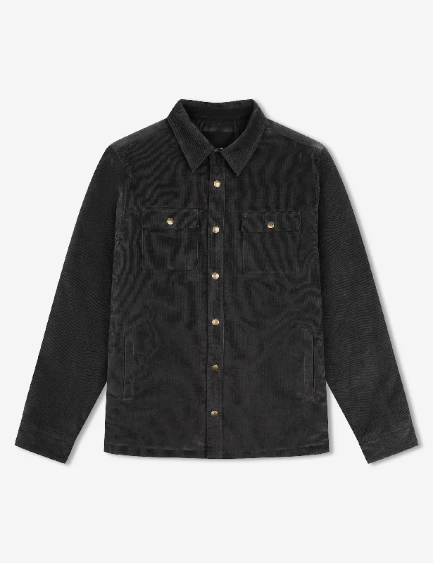 Seasonal Sale Quilted Cord Jacket - Graphite