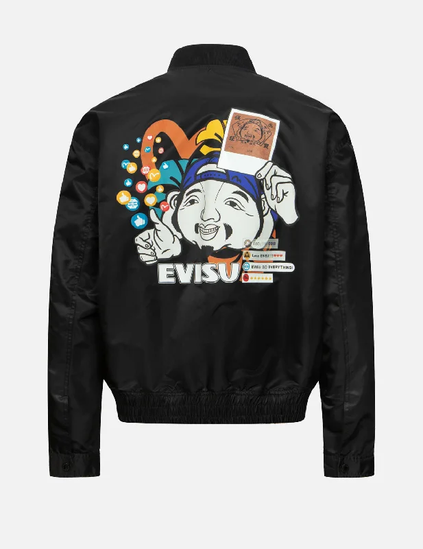 Weekend Bargains to Snag Godhead with Social Media Inspired Print Relax Fit Jacket