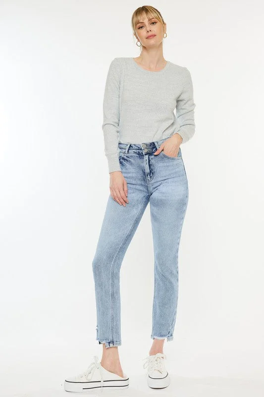 Buy Now High Rise Slim Straight Jeans