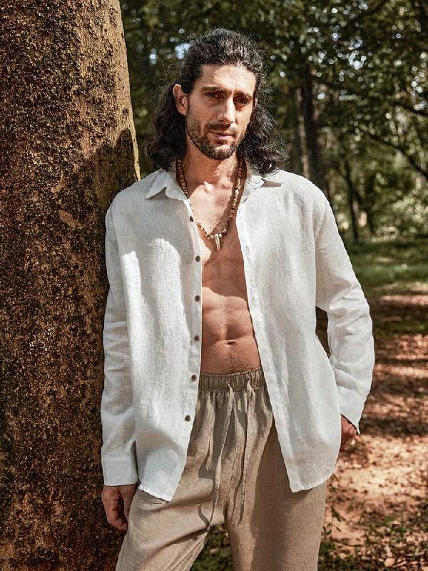 Weekend Flash Sale Eco-friendly 100% Linen Shirt