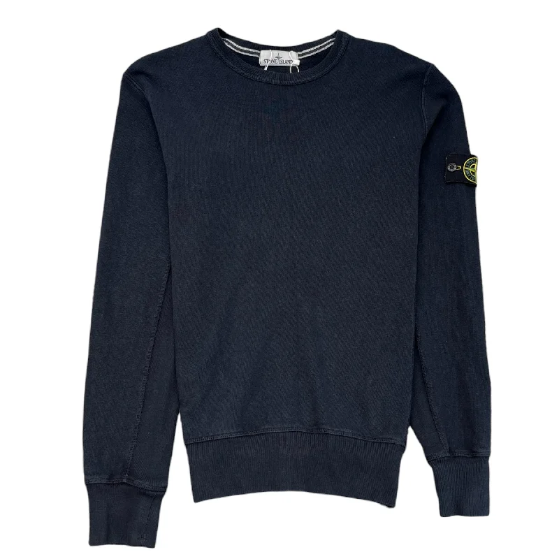 Final Markdown Men's Applique Logo Sweatshirt Navy Size L
