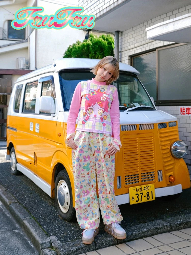 Act Now Printed loose casual pants【s0000007734】