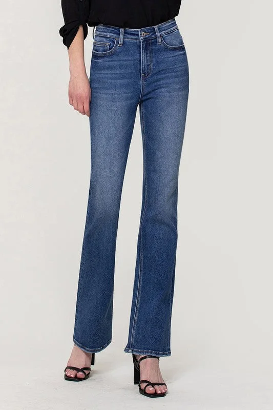 Low Cost High Rise Stretch Slim Bootcut