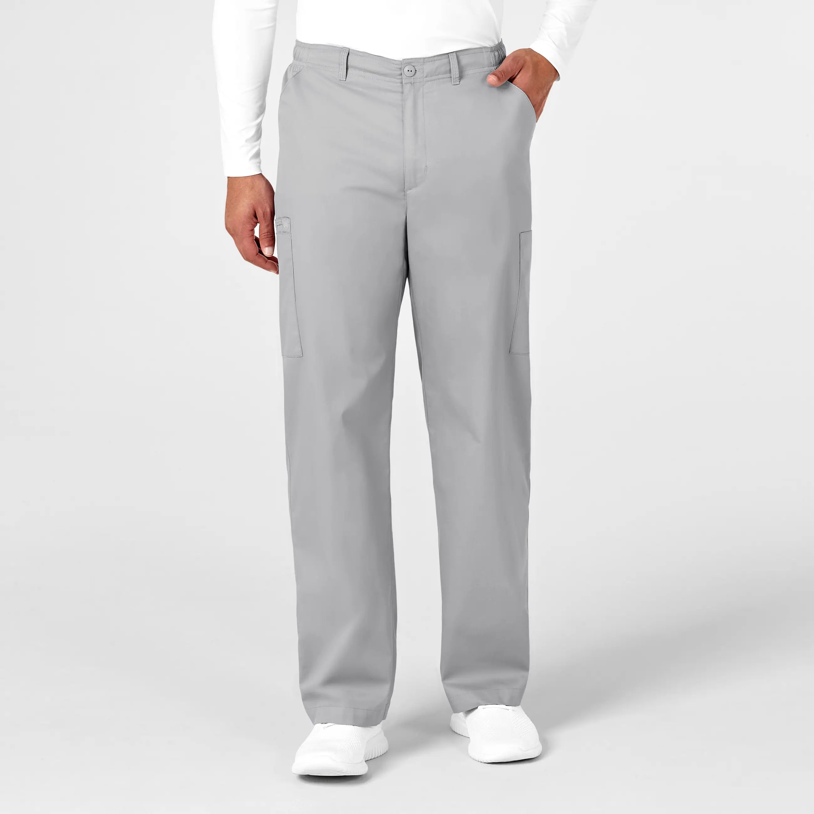 Weekend Steals Await Wink Men's WonderWORK Cargo Scrub Pant - Grey