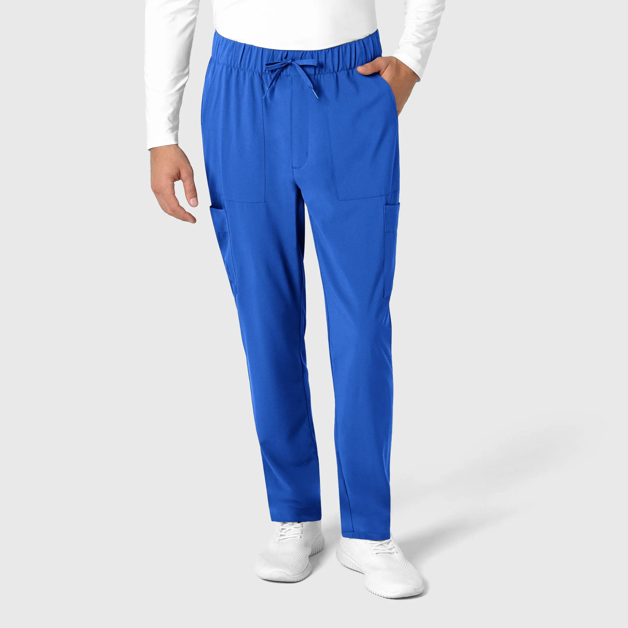 Extra Discount Wink Men's Tapered Scrub Pant - Royal Blue