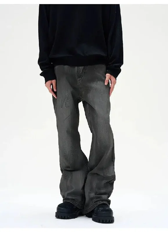Shop the Weekend Away Graffiti Flared Jeans