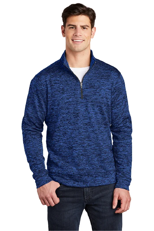 Time-Limited Offer Sport-Tek Mens Electric Heather Moisture Wicking Fleece 1/4 Zip Sweatshirt - Dark Royal Blue Electric Time-Limited Offer Sport-Tek Mens Electric Heather Moisture Wicking Fleece 1/4 Zip Sweatshirt - Dark Royal Blue Electric