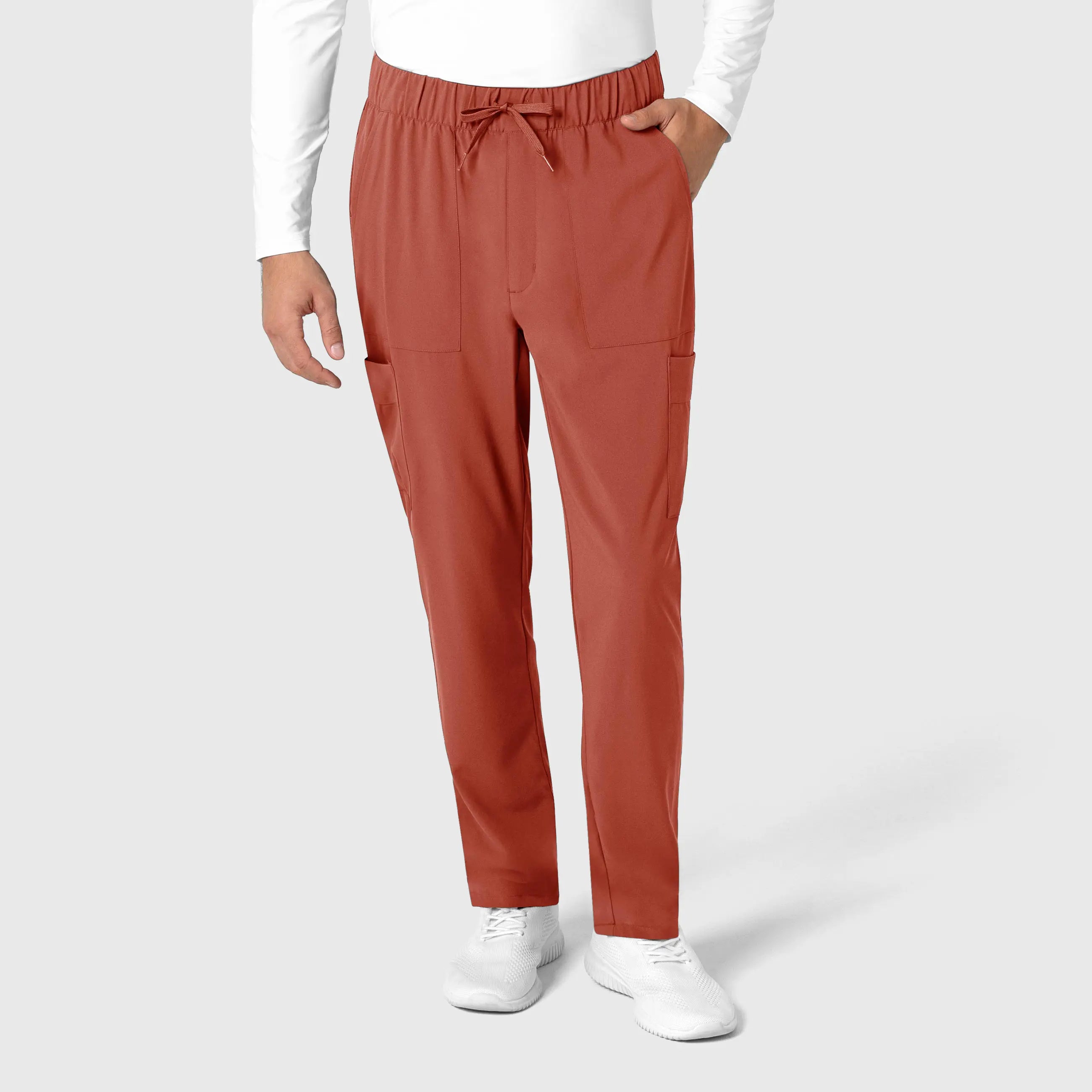 Fantastic Deals Wink Men's Tapered Scrub Pant - Mineral Red