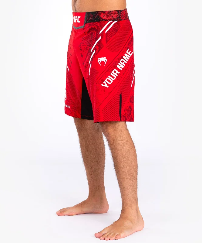 Exclusive Offer UFC Adrenaline by Venum Personalized Authentic Fight Night Men's Fight Short - Long Fit - Red Exclusive Offer UFC Adrenaline by Venum Personalized Authentic Fight Night Men's Fight Short - Long Fit - Red