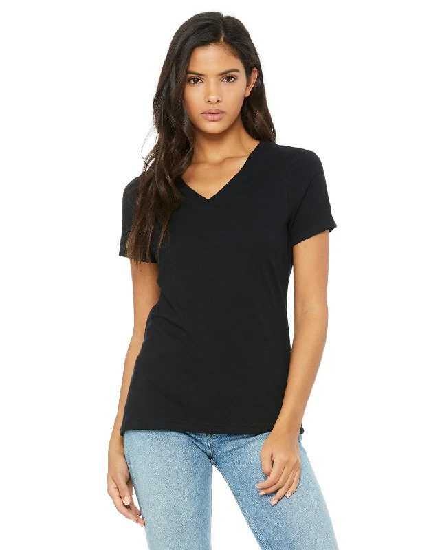 Don't Miss Out Bella+Canvas Ladies Missy V-Neck T-Shirt | Black