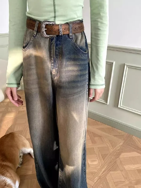 Special Discount Straight wide leg jeans【s0000007119】