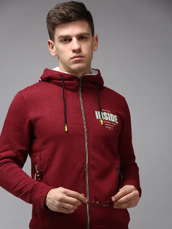 Big Savings Men Red Solid Sweatshirt