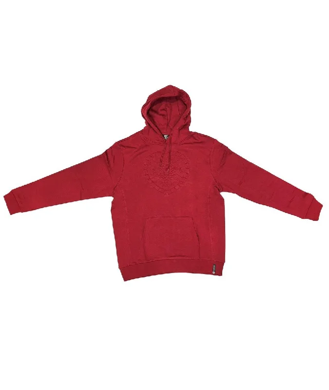 Top Pick Embossed Crest Maroon Hoody