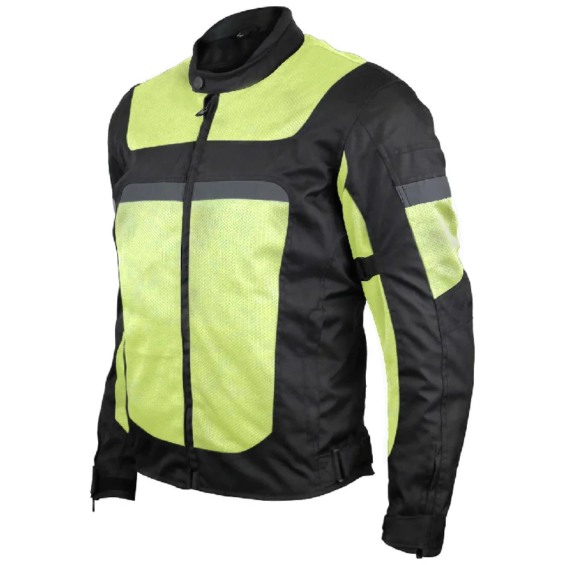 Final Markdown VL1625HG Windbreaker Hi-Vis Mesh/Textile CE Armor Motorcycle Jacket