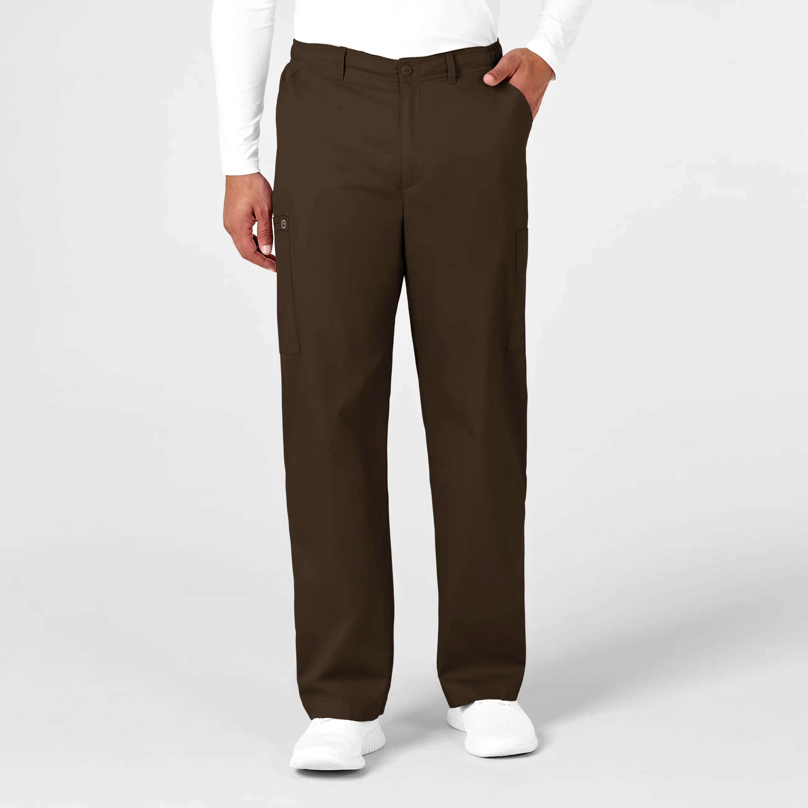 Early Access Wink Men's WonderWORK Cargo Scrub Pant - Chocolate