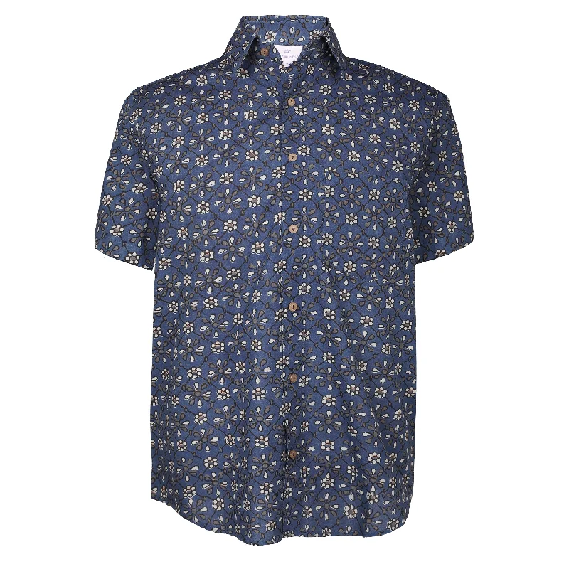 Act Fast Betelgeuse Blue Men's Short Sleeve Shirt