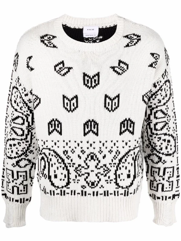 Weekend Price Cuts Galore Paisley-Print Cotton Jumper