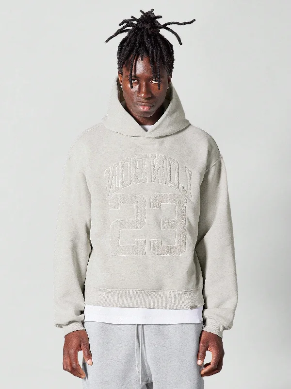 Shop the Weekend Away Overhead Hoodie With London And Number Applique