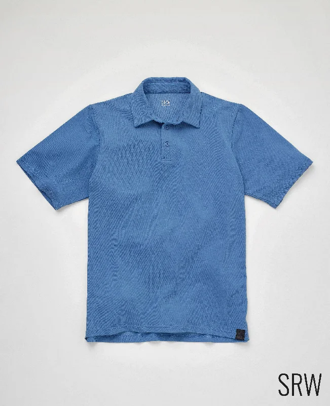 Weekend Shopping Extravaganza Blue Short Sleeve Active Polo Shirt