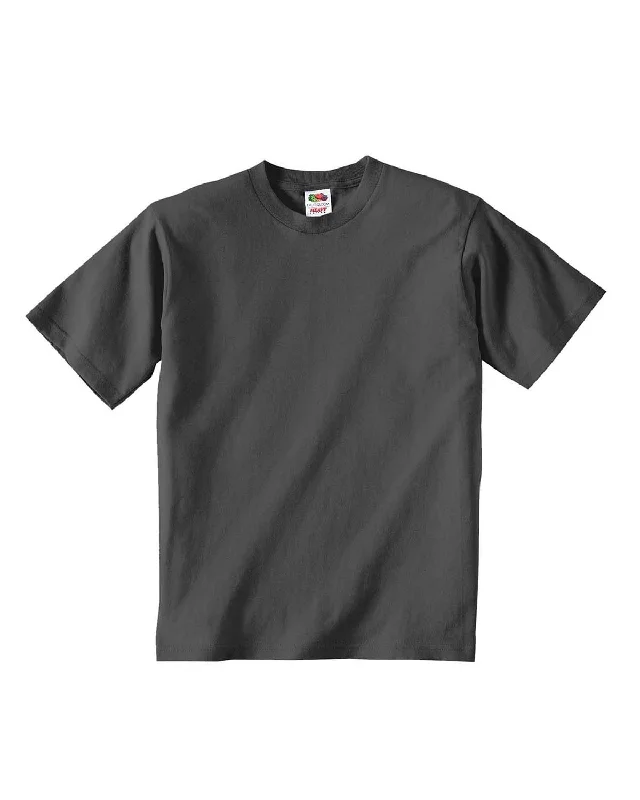 Weekend Deal Fruit of the Loom Youth T-Shirt | Charcoal Grey