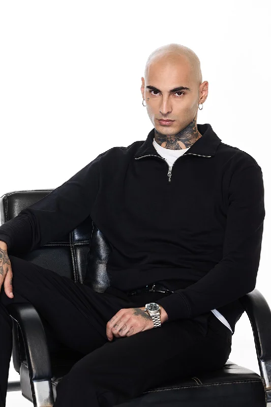 Exclusive Weekend Offers Inside Core Lab Black Zipper Sweater