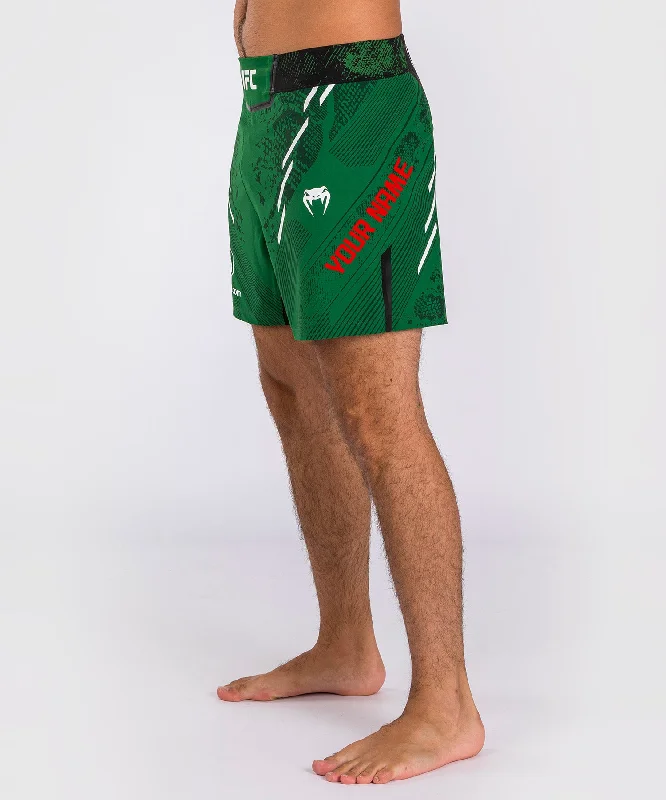 Limited Stock UFC Adrenaline by Venum Personalized Authentic Fight Night Men's Fight Short - Short Fit - Green Limited Stock UFC Adrenaline by Venum Personalized Authentic Fight Night Men's Fight Short - Short Fit - Green