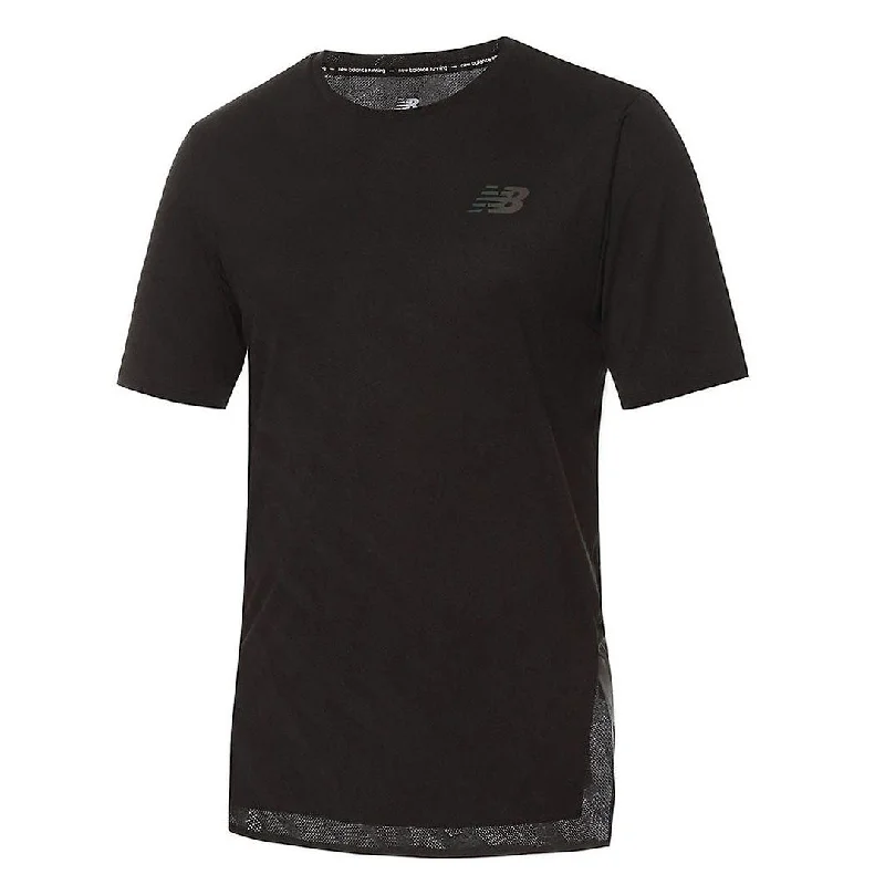 Best Bargains New Balance - Men's Q Speed Jacquard Short Sleeve T-Shirt (MT23281 BK)