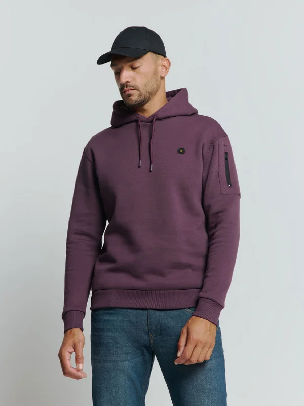 Weekend Deal Hoodie with Soft Touch: Perfect Comfort and Style | Aubergine