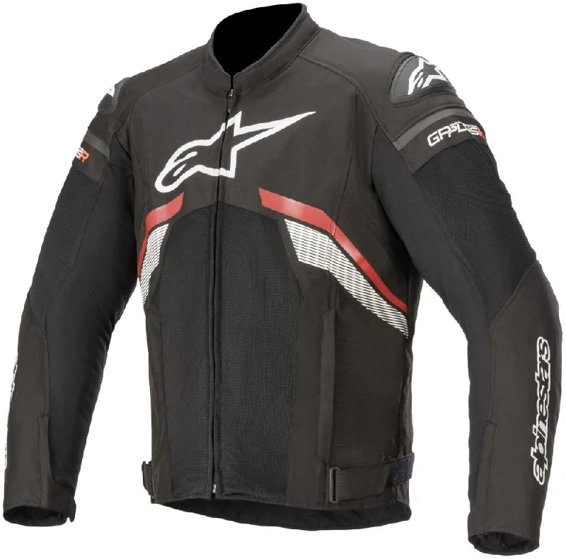 Inventory Reduction Alpinestars Men’s T-GP Plus R v3 Airflow Black and Fluorescent Red Textile Jacket