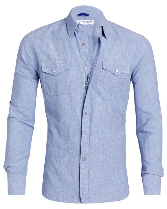 Today’s Deal Chambray Western Shirt- Small Batch Series