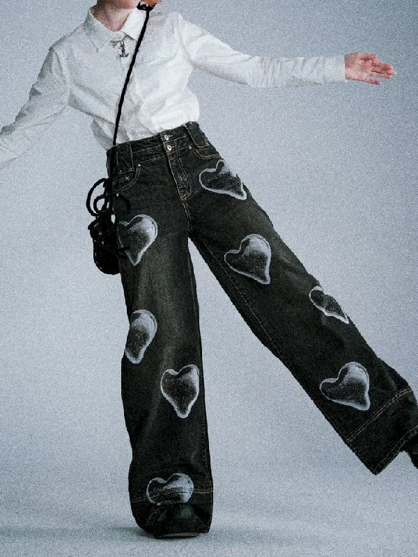 Year-End Sale High waist straight loose casual pants【s0000005408】