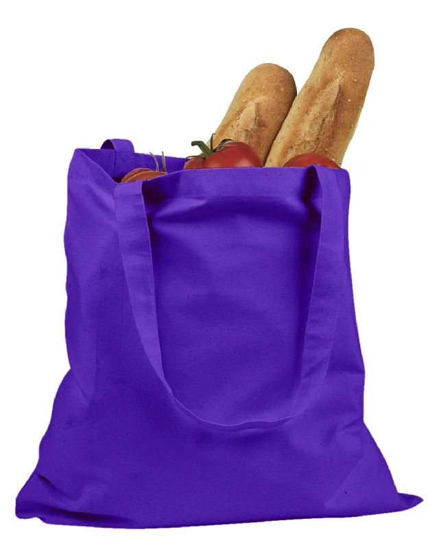 Early Bird BAGedge 6 oz. Canvas Grocery Tote Bag | Purple