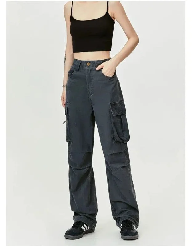 Early Bird Discount Pleated Fade Cargo Pants