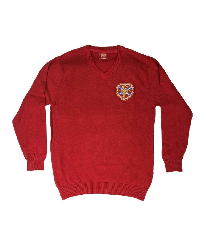 Quick Sale 2023 Maroon V Neck Jumper