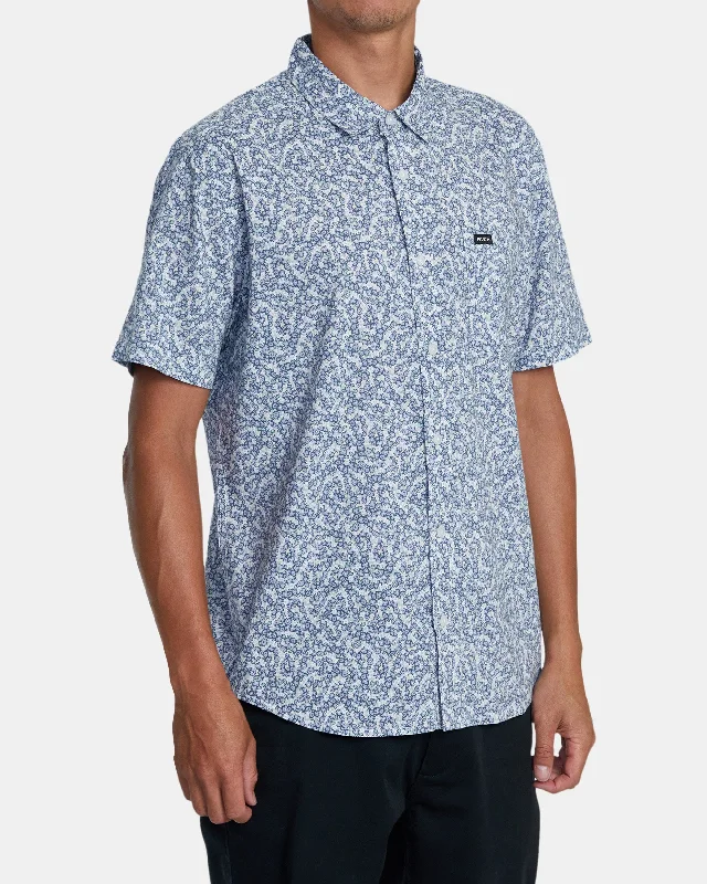 Now Available Micro Garden Short Sleeve Shirt - Blue Tide