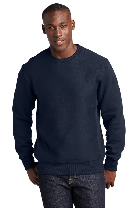 Hurry In Sport-Tek Mens Fleece Crewneck Sweatshirt - True Navy Blue