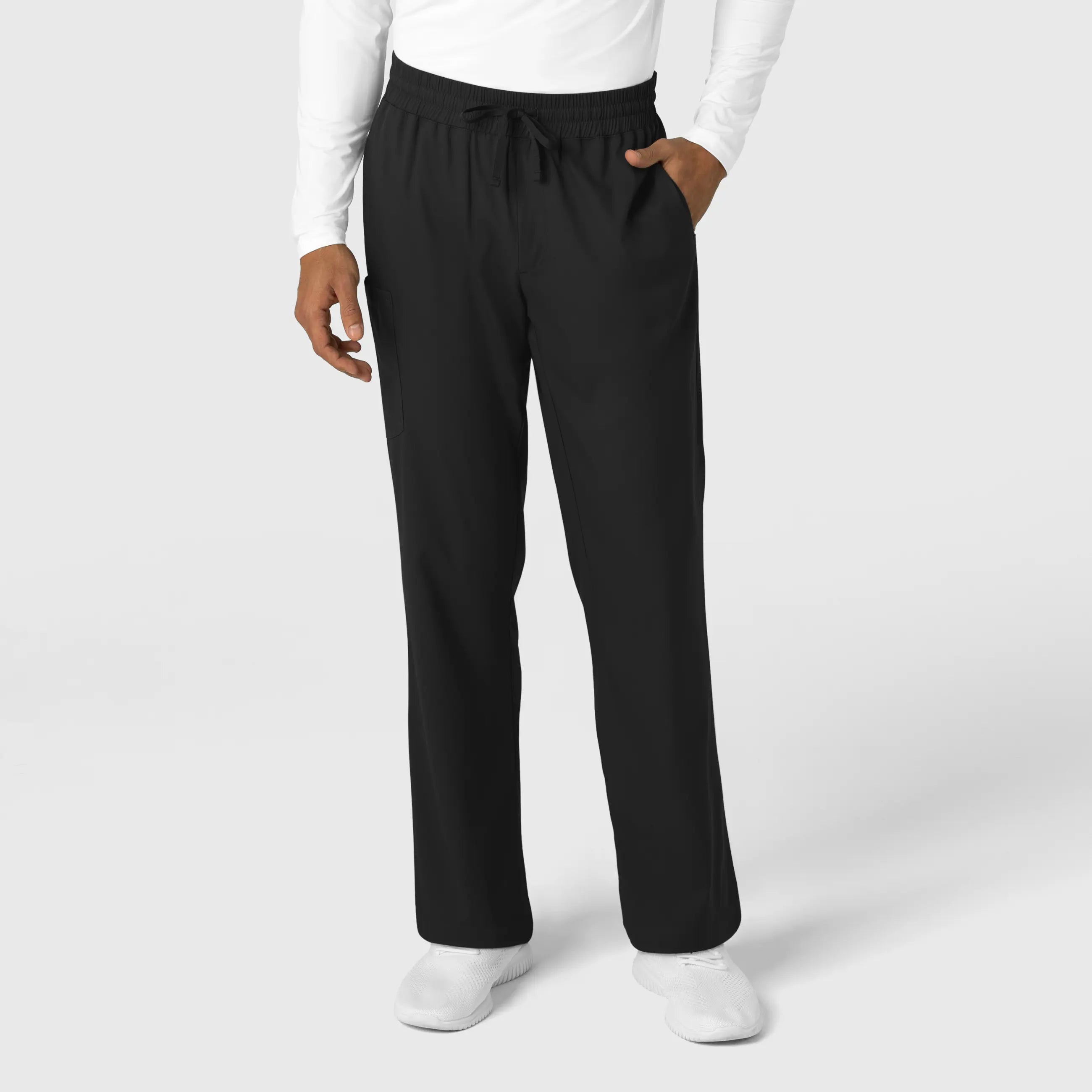 Loyalty Reward Wink Men's Straight Leg Scrub Pant - Black