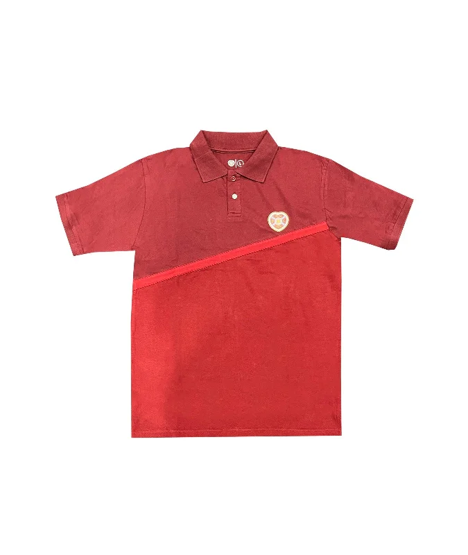 Flash Sale Maroon Diagonal Polo
