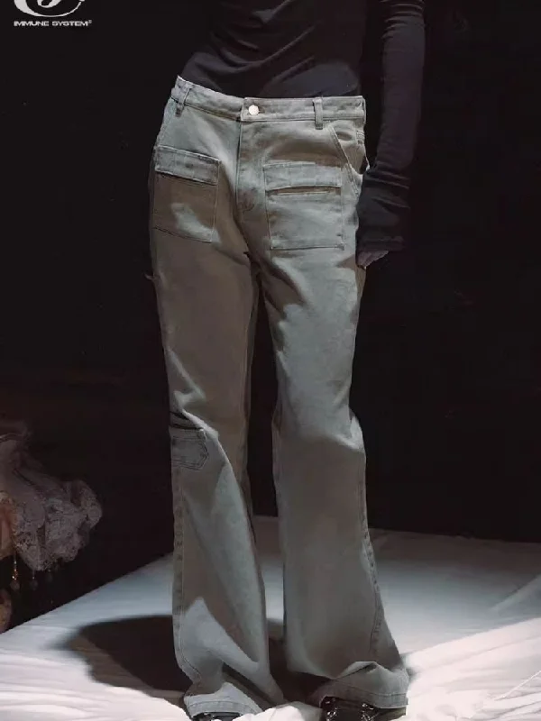 Weekend Discounts You Deserve Low Rise Washed Microwave Work Pants [s0000006445]