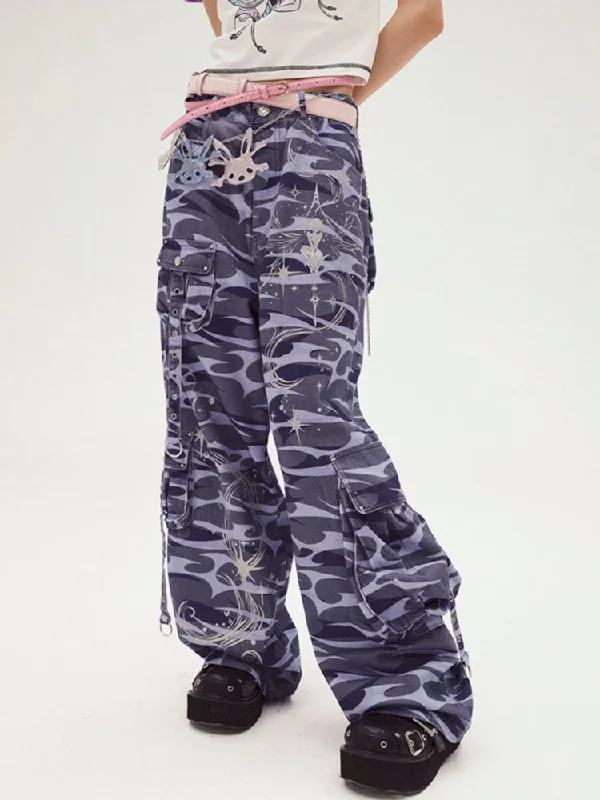 Weekend Savings Spectacular Elf Print Totem Jeans【s0000008216】